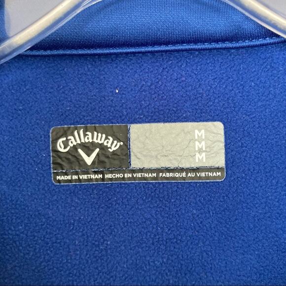 Callaway Blue Quarter Zip Sweater Sz M - Picture 6 of 8